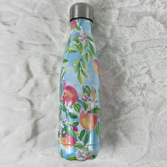 Lilly Pulitzer Starbucks 2015 Peaches S'well Bottle 17 Oz - Picture 3 of 9